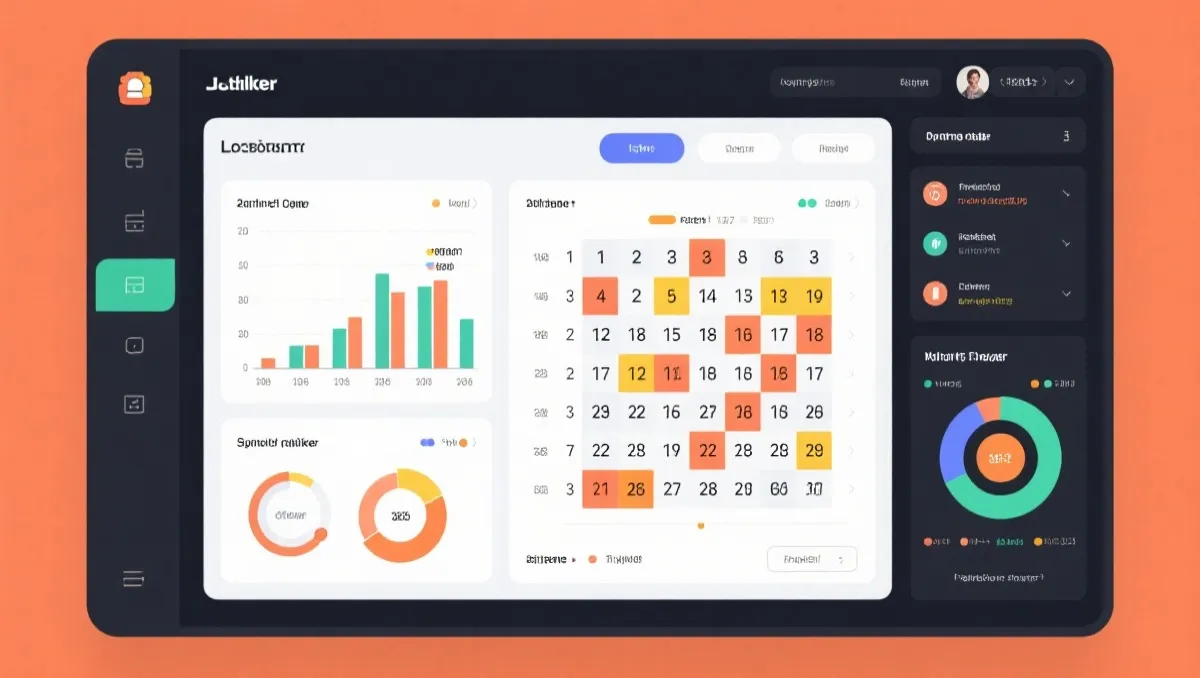 数据仪表盘示意图